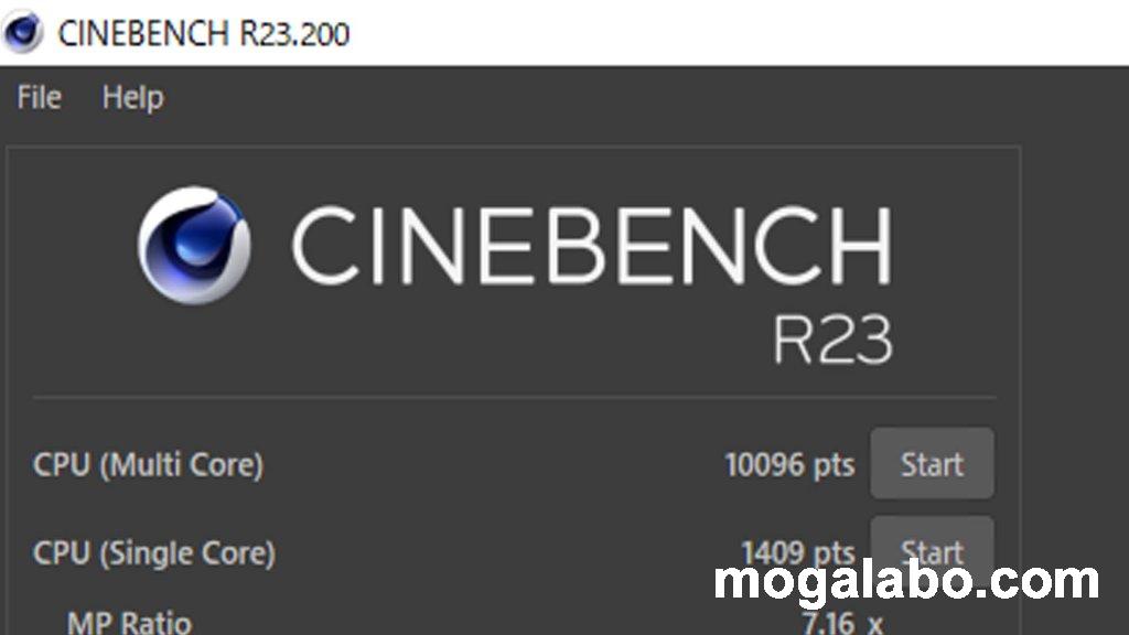 Cinebench R23(PL無効化)