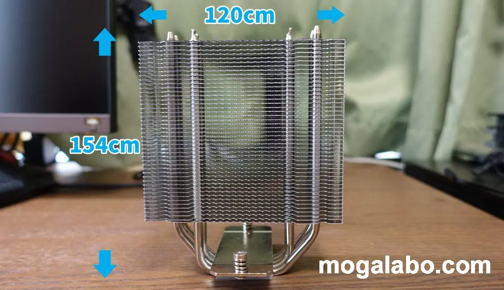 リテンション一体型のヒートシンク