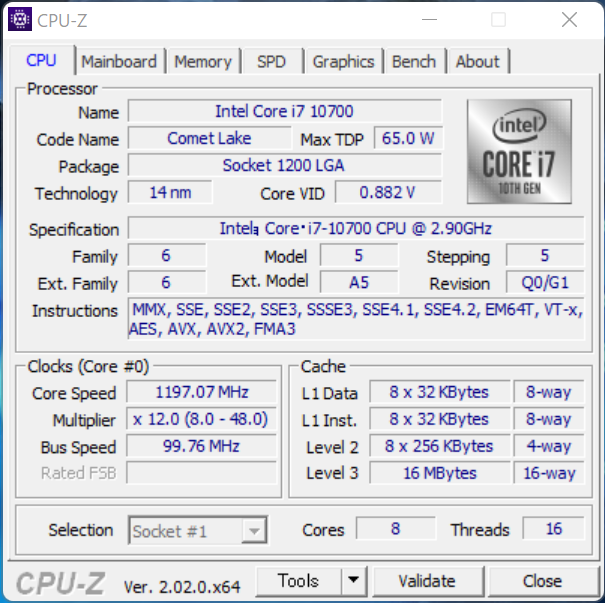 CPU-Z