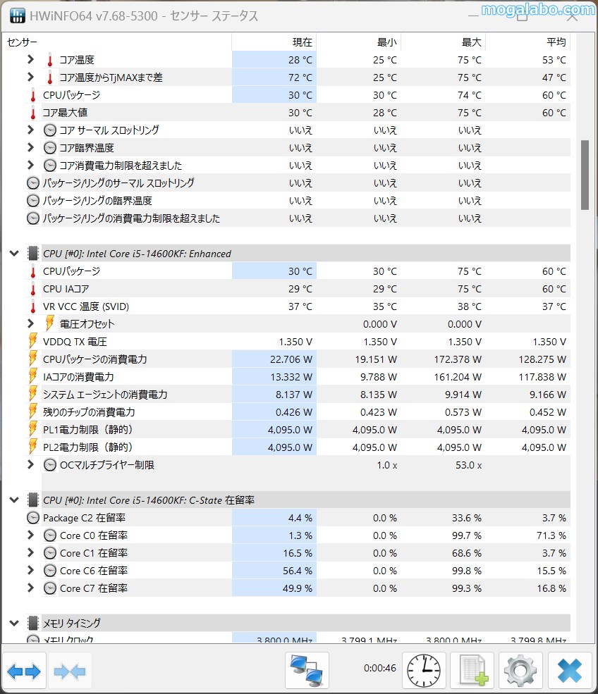 最大消費電力は172W