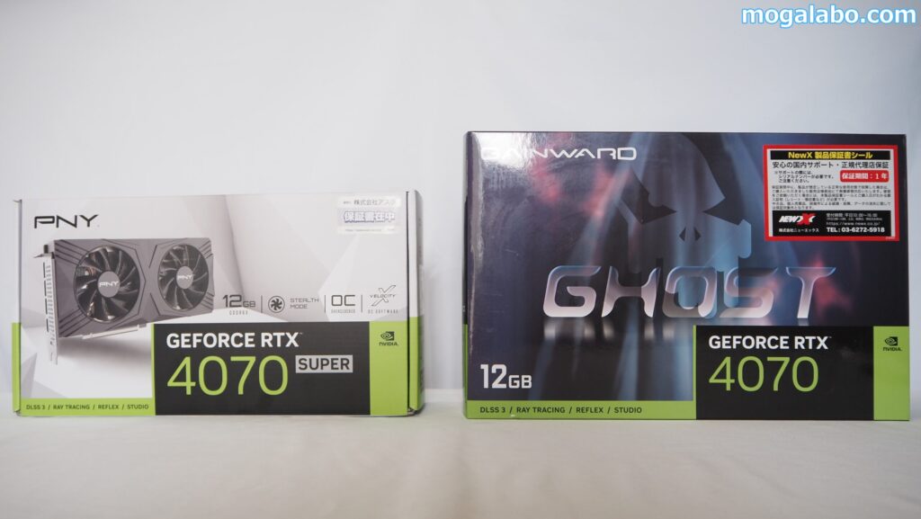 RTX4070SUPERとRTX4070を比較