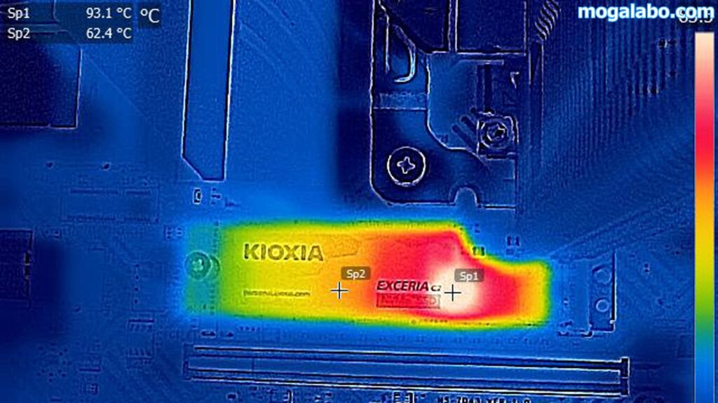 サーマルカメラで表面温度を計測