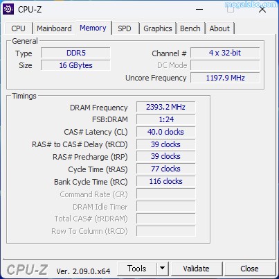 メインメモリは4,800MHzで動作するDDR5メモリを搭載