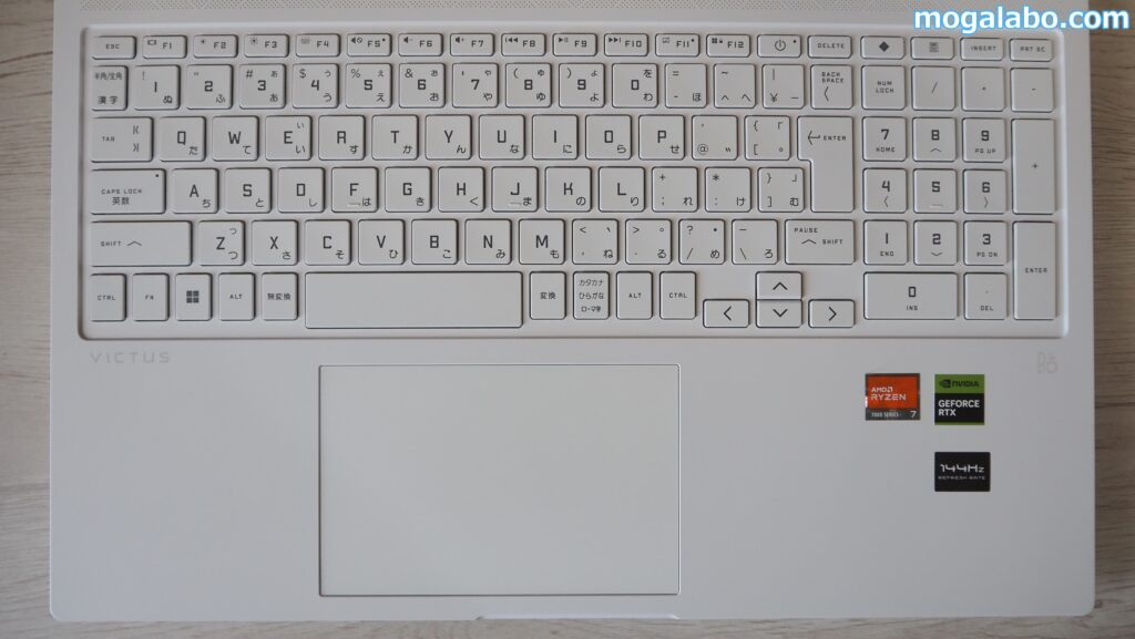 Victus 16（16-s0013AX）のキーボードをチェック