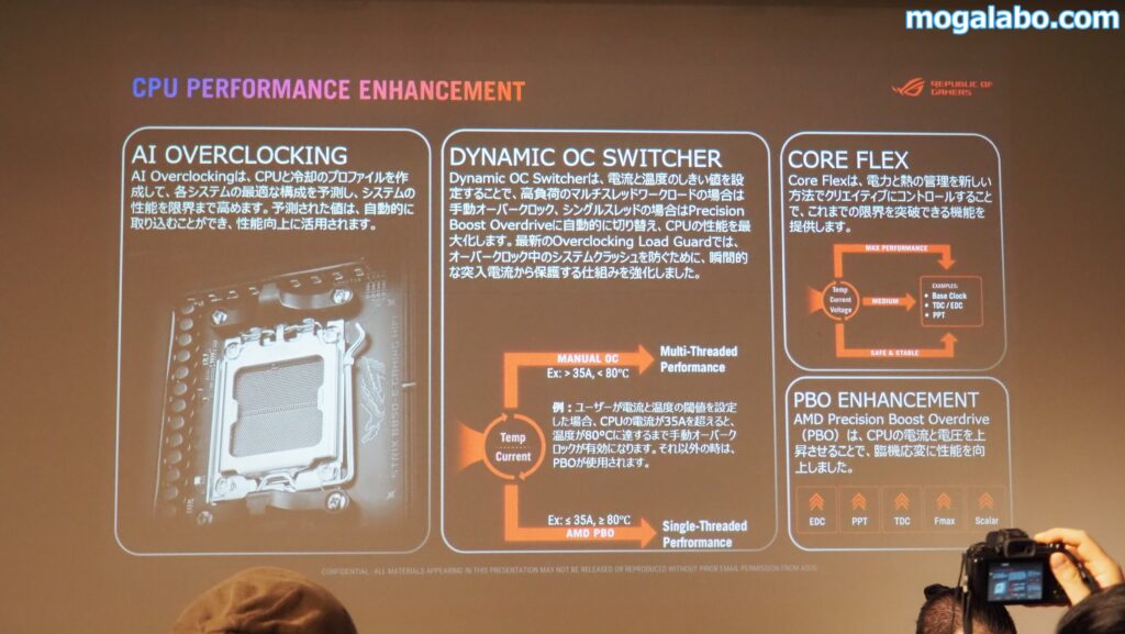 オーバークロック関連の機能も充実