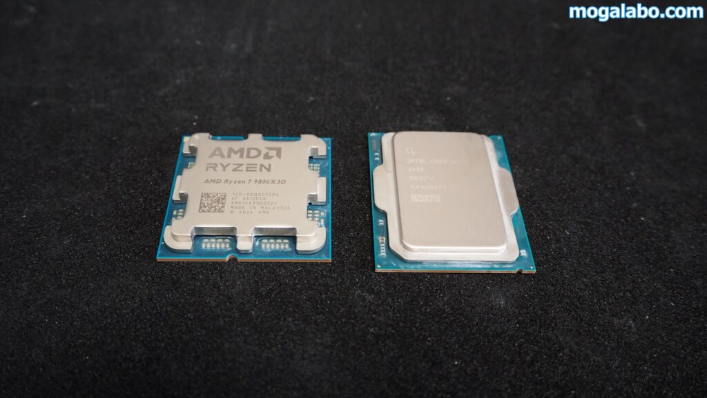 Ryzen 7 9800X3DとCore Ultra 7 265F