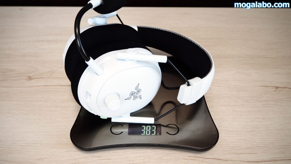 マイク込みだと383g