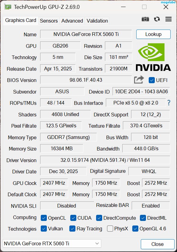 VRAM16GB版(GPU-Z)