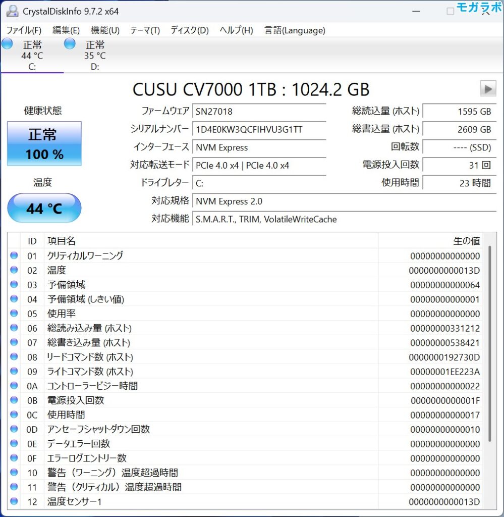 Crystal Disk Info